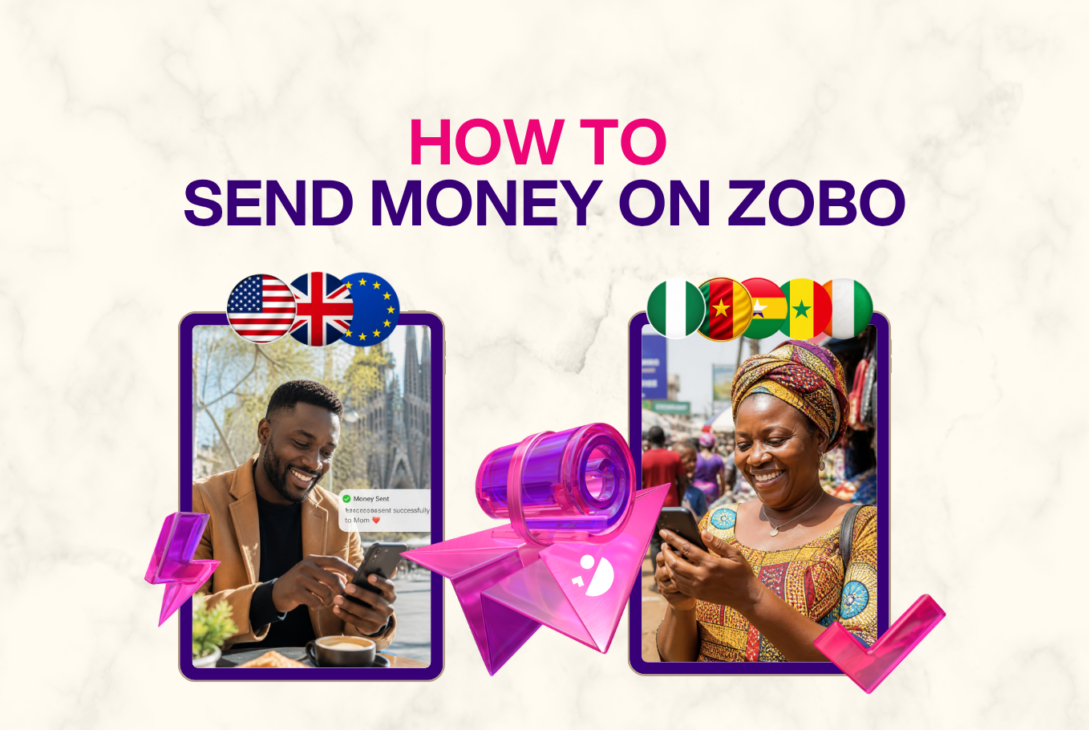how to send money to africa with Zobo using bank transfer or mobile money