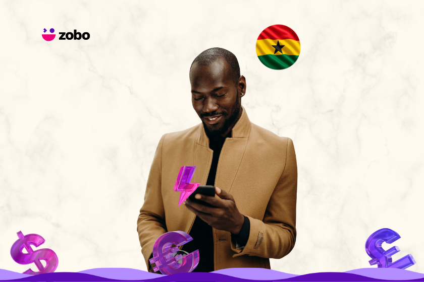 Fastest way to send money to Ghana from USA, UK and Europe with Zobo