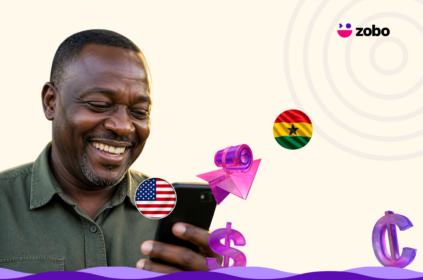 Send money to Ghana from USA with Zobo